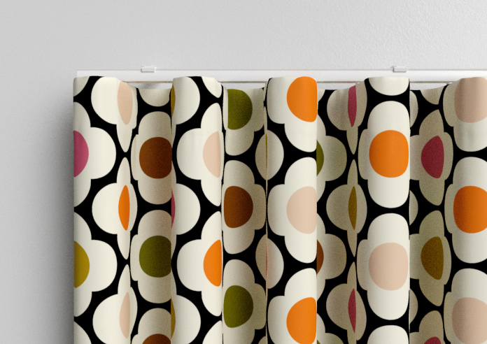 Orla Kiely Spot Flower, Red Multi - Made to Measure Curtains - Image 13